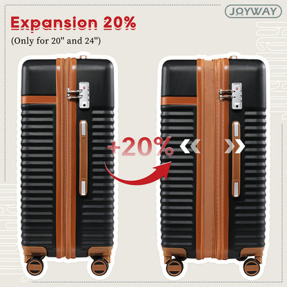Kofferset – Bagage – Reiskoffer – Spinner Koffer – Lichtblauw – 3 Maten 20/24/28 Inch – Duurzame ABS Harde Schil – TSA Combinatieslot & 360° Draaiwielen