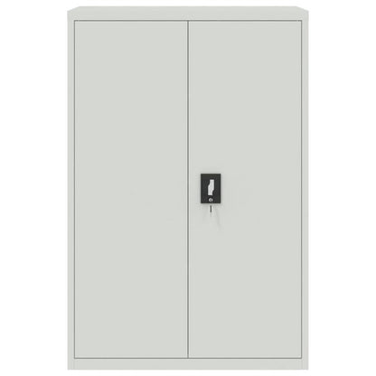 Dossierkast – Archiefkast – Mappenkast – Opbergkast – Documentenkast – Grijs Staal – 90x40x140 cm – Duurzaam & Stevig