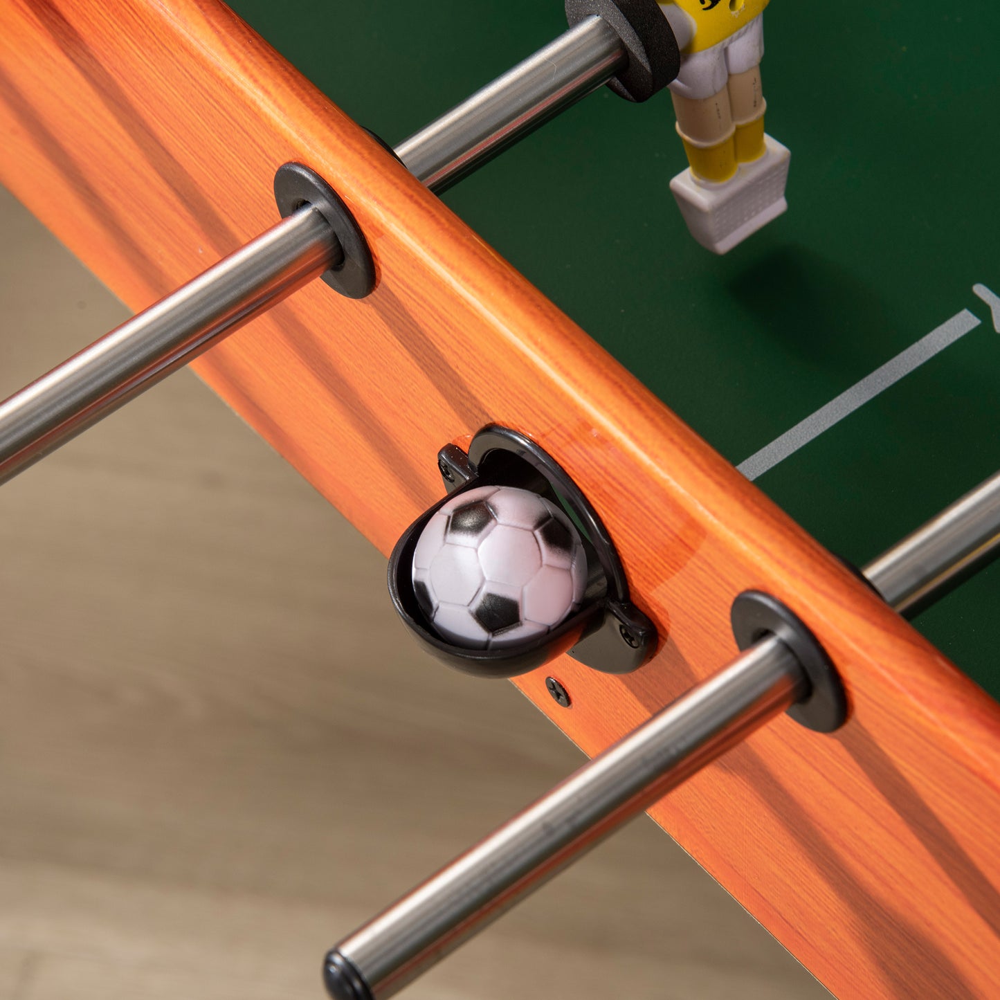 Babyfoot – Tafelvoetbal – Voetbaltafel – Speeltafel – Kindertafel – Compact 118x104x69 cm – Houten Constructie met Scoreborden