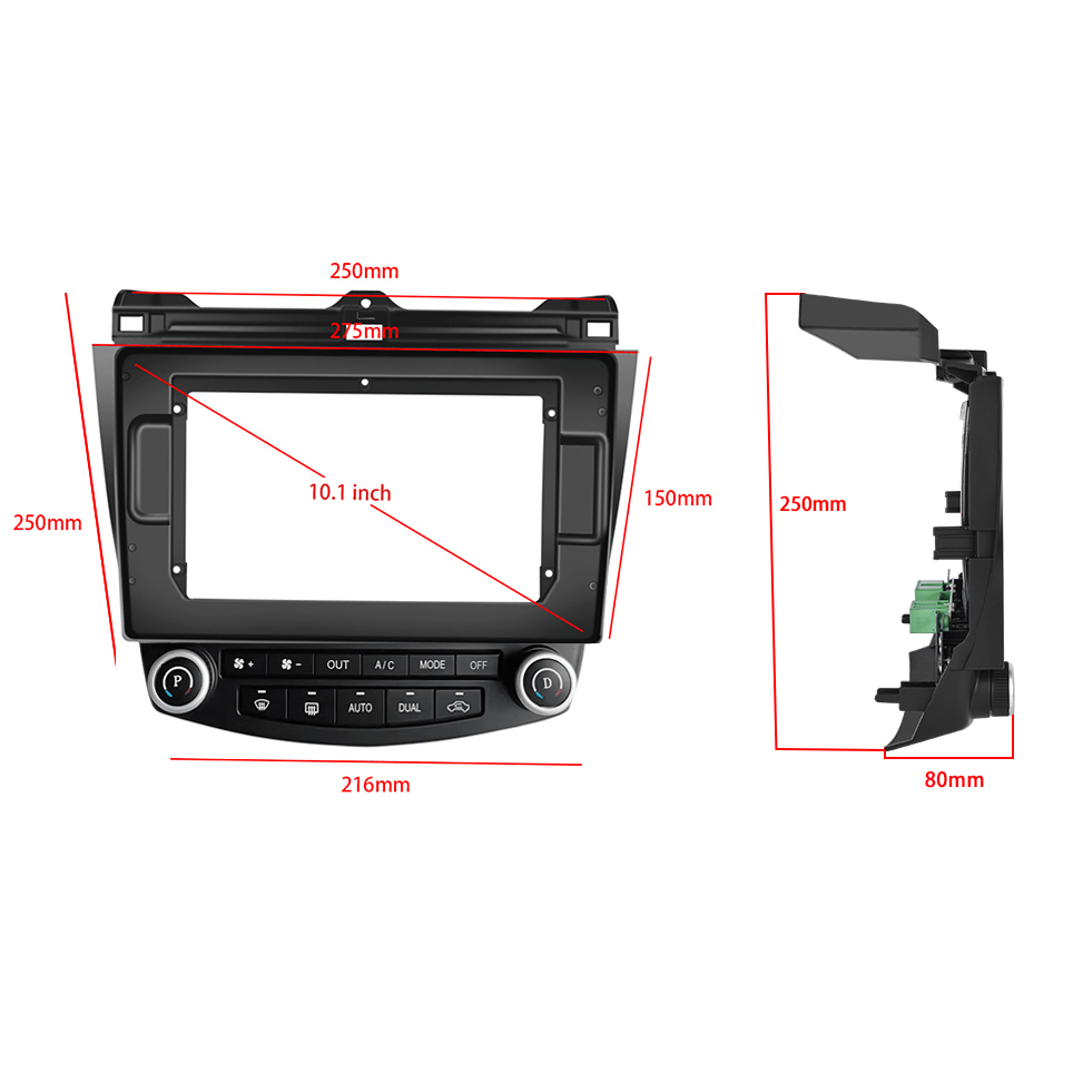 Android autoradio – Double Din radio – Car stereo – Multimedia speler – Navigatiesysteem – 10 inch 1080P touchscreen – Draadloze CarPlay & Android Auto inclusief achteruitrijcamera en microfoon
