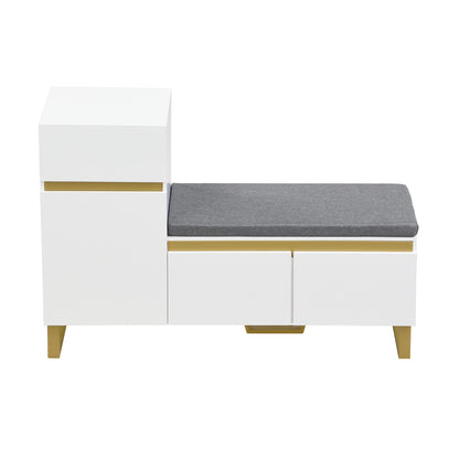 Large-capacity Entryway Shoe Cabinet | Multi-tier Storage Cabinet, Modern Minimalist Design, Home Storage with Drawers and Doors, Metal Material