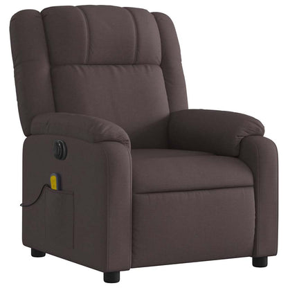 Massagestoel – Relaxstoel – Massagefauteuil – Ontspanningsstoel – Elektrische Massagestoel – Verstelbaar tot 135° – 6 Massagepunten met USB-aansluiting – Donkerbruin