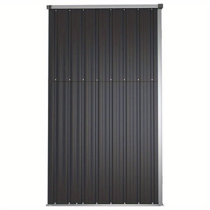 Tuinhuis – Tuinkast – Buitenschuur – Opslagkast – Gereedschapskast – Antraciet – Gegalvaniseerd Staal – 161x89x161 cm