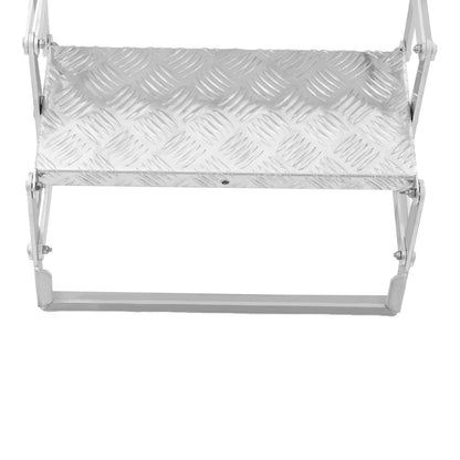 Aluminum Alloy Scissor Stairs, Foldable Step Ladder, 3 Steps Ladder for RV/Camper