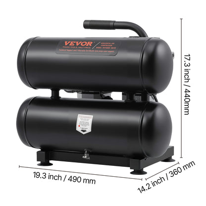 Luchtcompressor – Compressor – Bandenpomp – Pneumatisch Gereedschap – Olievrij – 4.6 Gallon Tank – 650W Motor – Stil 80 dB