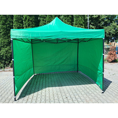 Paviljoen – Partytent – Tuinpaviljoen – Pergola – Prieel – Automatisch Opvouwbaar – 3x3 Meter – Stalen Frame Grijs