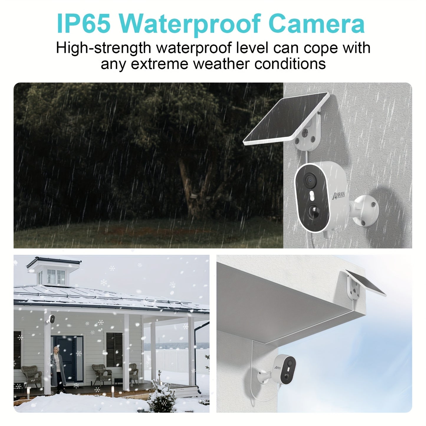 Beveiligingscamera – Camerabewaking – Buitencamera – IP-camera – Bewakingscamera – 3MP Full-Color Nachtzicht – Zonne-energie Met Menselijke Detectie