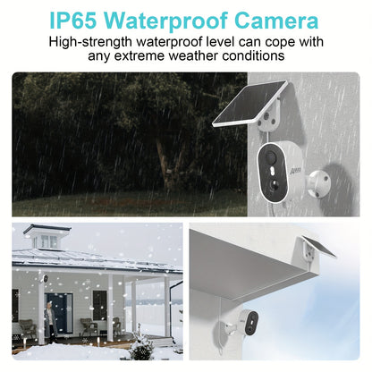 Beveiligingscamera – Camerabewaking – Buitencamera – IP-camera – Bewakingscamera – 3MP Full-Color Nachtzicht – Zonne-energie Met Menselijke Detectie