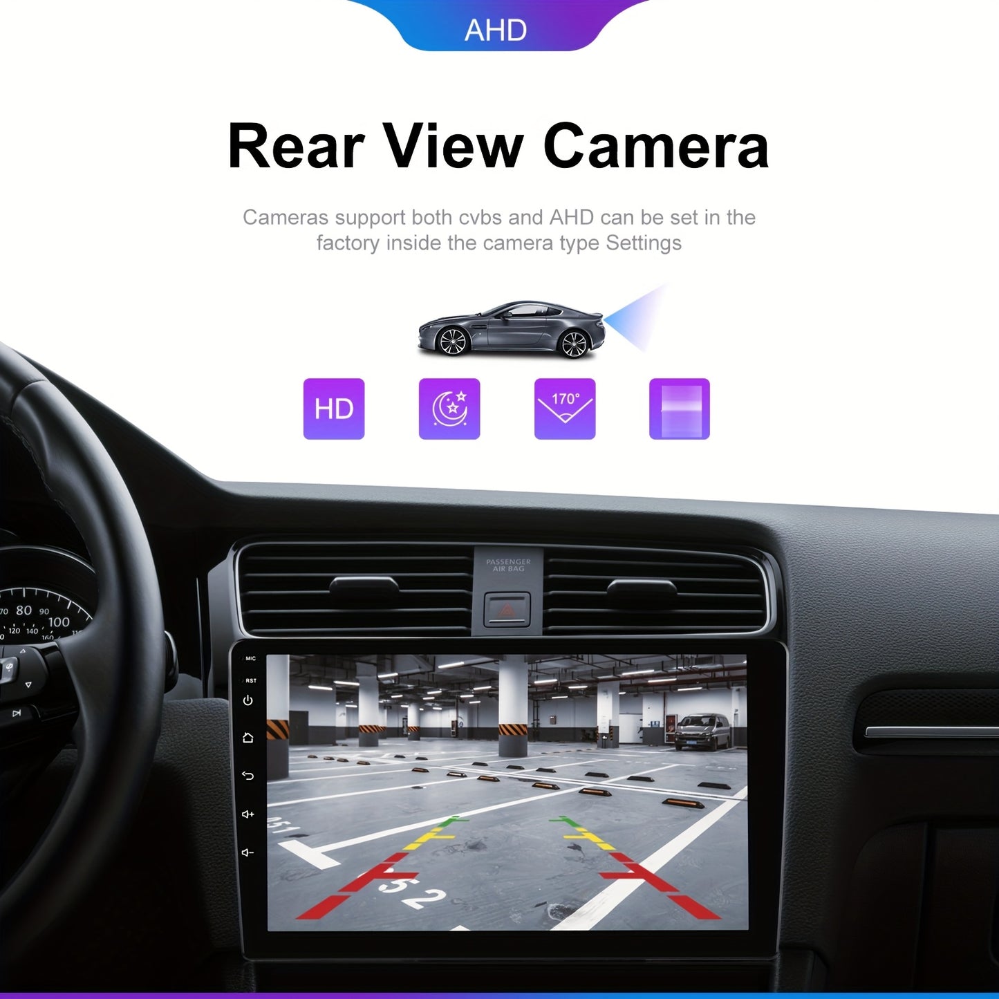 Autoradio – Car Stereo – Carplayer – Auto Radio – Multimedia Speler – 7 Inch Touchscreen – Draadloze Android Auto – Inclusief Achteruitrijcamera