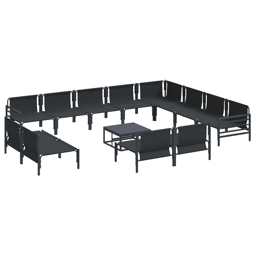 Tuinset – Loungeset – Zitgroep – Balkonset – Loungegroep – Modular Design – Weerbestendig Kunststof Zonder Tafel