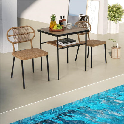 Tuinset – Tuinmeubelset – Balkonset – Bistroset – Loungeset – Compact Rattan Design – Inclusief Opbergvak