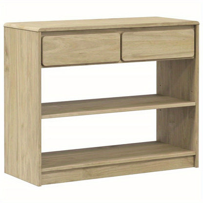 1pc Wandtafel SAUDA Wooden Sideboard, Solid Teak Wood, Freestanding Storage Cabinet with Shelves, 89.5x36.5x73 cm, Versatile for Various Rooms, with No Metal Braces, for Standing Shelf, Standing Shelf