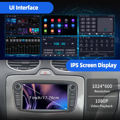 Autoradio – Multimediasysteem – Car Stereo – Inbouwradio – Android Auto – 7 Inch Touchscreen – Android 14 Systeem – GPS Navigatie – Achteruitrijcamera – 4+64GB – WiFi – FM RDS