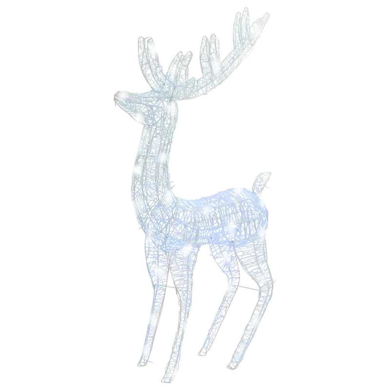 Rendierdecoratie – Kerstdecoratie – Winterornament – Tuindecoratie – Feestelijke Versiering – XXL 180 cm – Hoogwaardig Acryl – Weerbestendig Indoor Outdoor