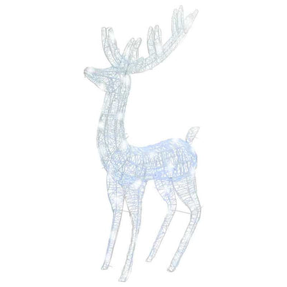 Rendierdecoratie – Kerstdecoratie – Winterornament – Tuindecoratie – Feestelijke Versiering – XXL 180 cm – Hoogwaardig Acryl – Weerbestendig Indoor Outdoor