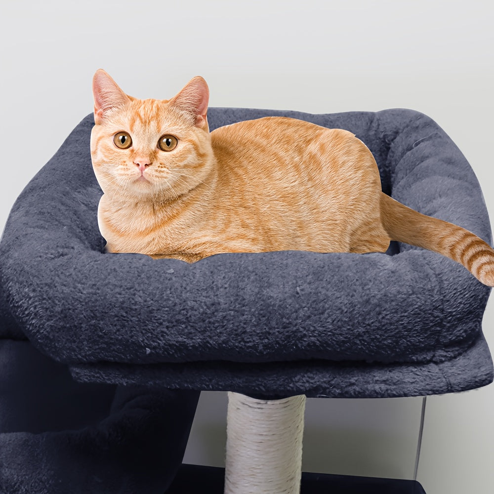 Kattentoren 162 cm – Luxe Indoor Kattenboom met Meerdere Levels, Kattenbed, Sisal Krabpaal en Springplatform – Activiteitencentrum voor Katten