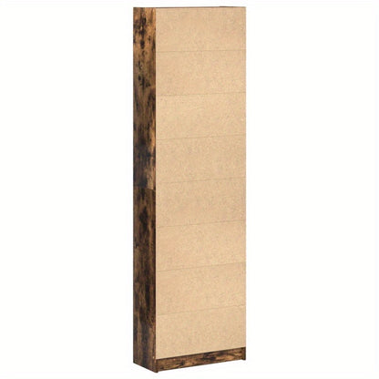 Kledingkast Modern – Garderobekast – Linnenkast – Kasten – Bergkast – Smoked Oak Finish – Ruimtebesparend Ontwerp (55x25x189 cm)