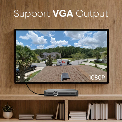 Beveiligingscamera – Camerabewaking – Inbraakbeveiliging – Bewakingscamera – 4 Camera’s 2K/3MP – Nachtzicht 30m & Audio-opname – 6MP NVR Recorder met 4TB HDD – PoE Aansluiting