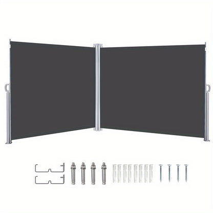 Zonnescherm – Zijdelingse Zonwering – Buitenluifel – Balkonafscherming – Terrasscherm – Stevig Aluminium/IJzeren Frame – 160x300 cm – UV-bestendig en Waterafstotend