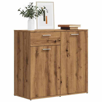 Bestekkast – Opbergkast – Ladekast – Dressoir – Commode – Handgemaakt Eikenhout – Compact Formaat 80x36x75 cm – Duurzaam & Multifunctioneel