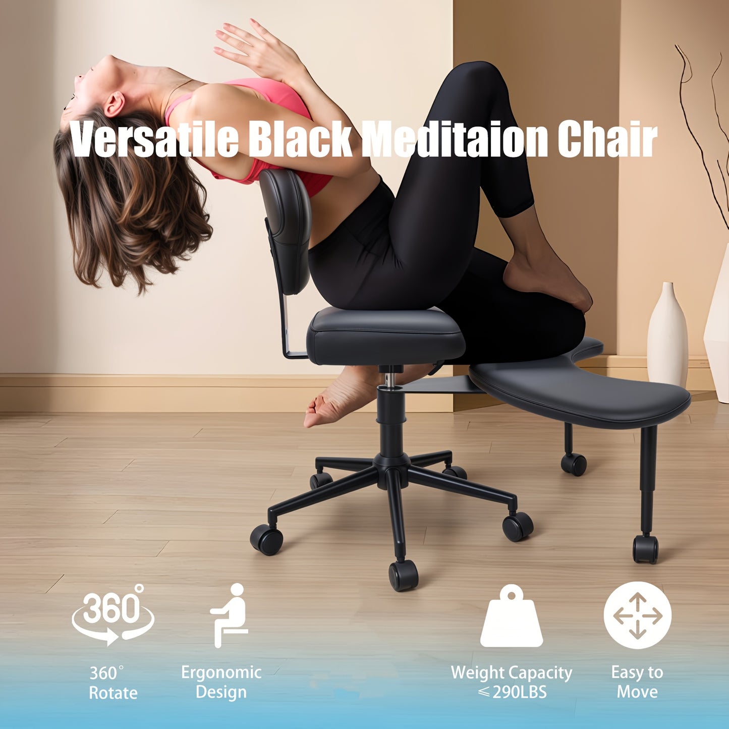 Bureaustoel – Ergonomische Stoel – Office Chair – Gamingstoel – Draaistoel – Met 360° Draaibaarheid – Verstelbare Hoogte – Robuust Metalen Frame – Comfortabel Zitontwerp – Zwart/Geel
