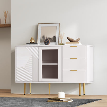 MERAX Display Cabinet with High Cabinet, Transparent Acrylic, White, Freestanding Display, Multi-Purpose Cabinet for Living Room, Office, Kitchen, Open Storage, 80x36.4x170cm