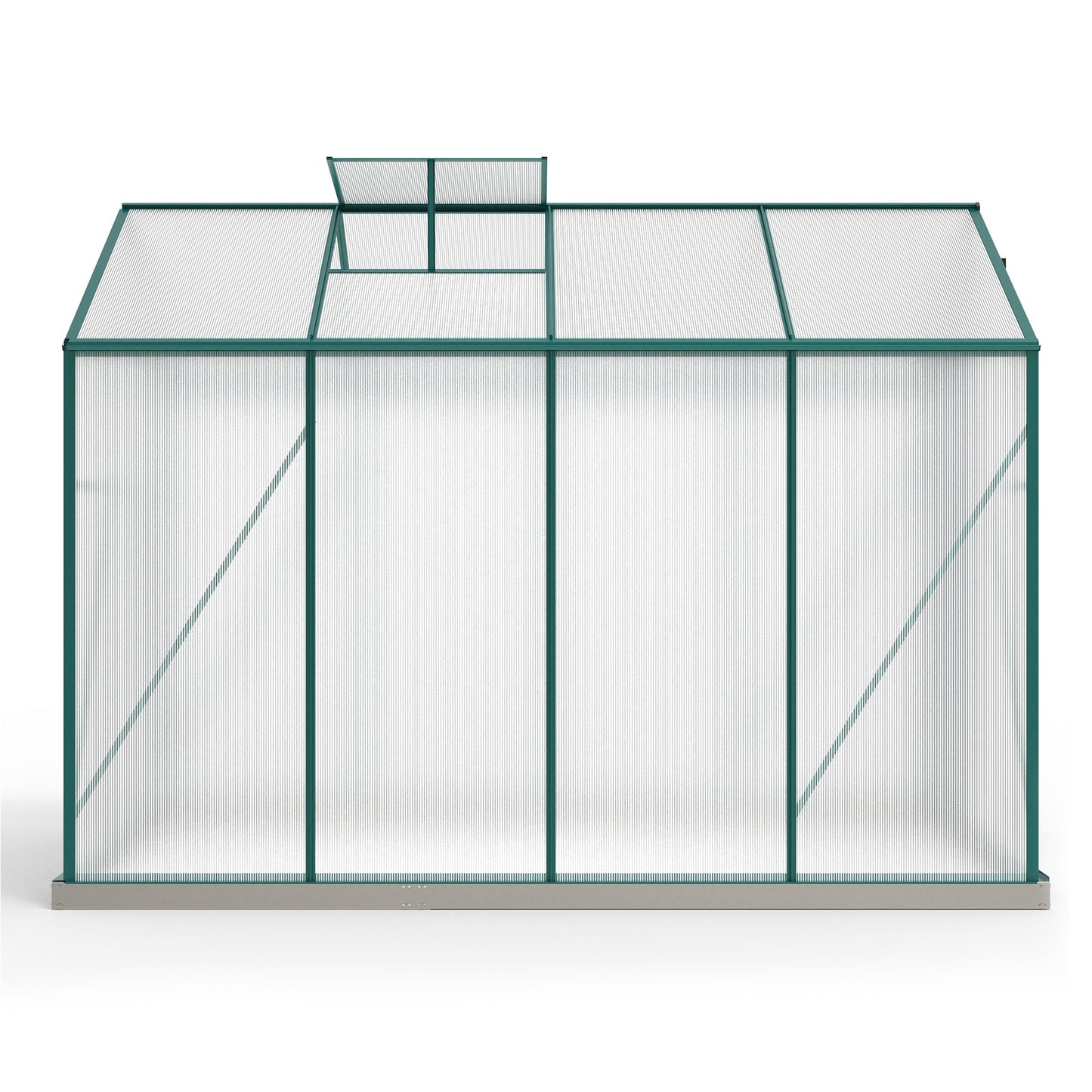 Kas – Tuinkas – Kweekkas – Foliekas – Plantenkas – Robuust Aluminium Frame – Schuifdeur Met Dakluik