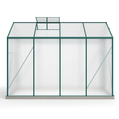 Kas – Tuinkas – Kweekkas – Foliekas – Plantenkas – Robuust Aluminium Frame – Schuifdeur Met Dakluik