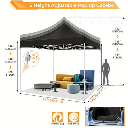 Klaptent – Inklapbare Tent – Muskietennet Tent – Camping Tent – 3x3 Meter – Lichtgewicht Aluminium – Inklapbaar Met Draagtas - QUORE