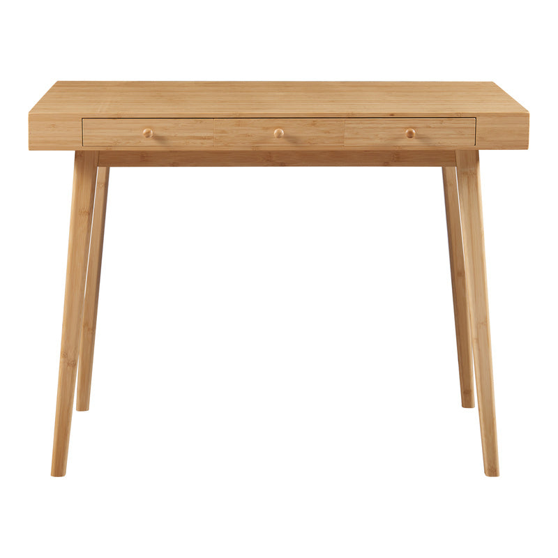 Bureau – Werktafel – Schrijftafel – Computertafel – Bamboe tafel – 100x50x75 cm – 3 Lades – Duurzaam Natuurlijk Materiaal