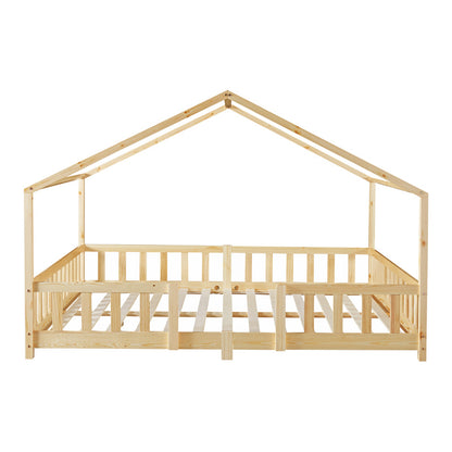 Kinderbed – Kinderbedje – Bedje – Peuterbed – Jongensbed – 70x140 cm – Massief Dennenhout – Valbescherming
