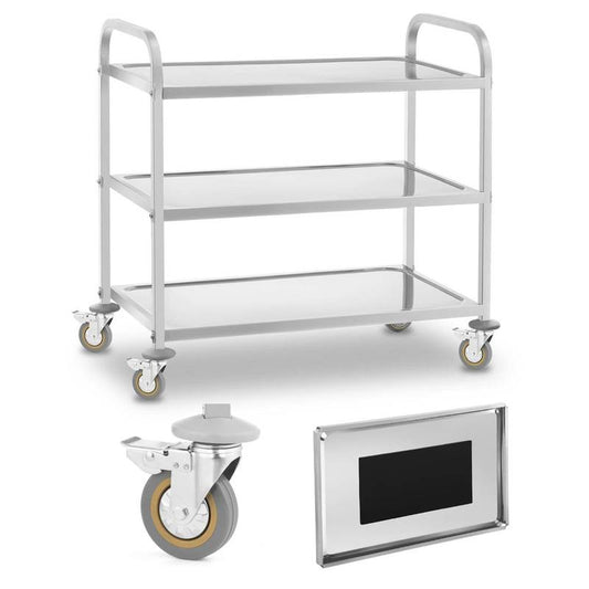3-Tier Stainless Steel Waiter'S Cart