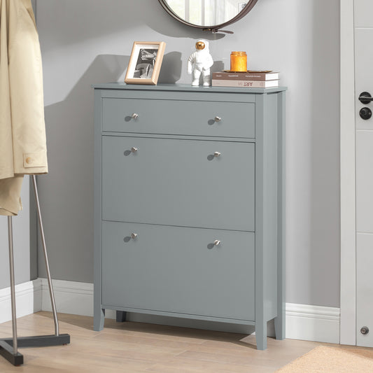 Kledingkast – Garderobekast – Kleding meubel – Opbergkast – Houten kast – 2 Deuren en 2 Laden – Compact 80x52x180 cm – Houtlook