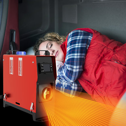 8KW Dieselkachel – Dieselverwarmer – Parkeerhitter – Truckkachel – Bouwkachel – Compact Ontwerp – LCD Temperatuurweergave – 12V/24V/48V Compatibel – Oververhittings- & Kantelbeveiliging – Zwart