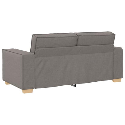 2-zitsbank – Loveseat – Sofa – 2-persoonsbank – Bankstel – Taupe – Compact 140 cm – Duurzaam Hardhoutframe