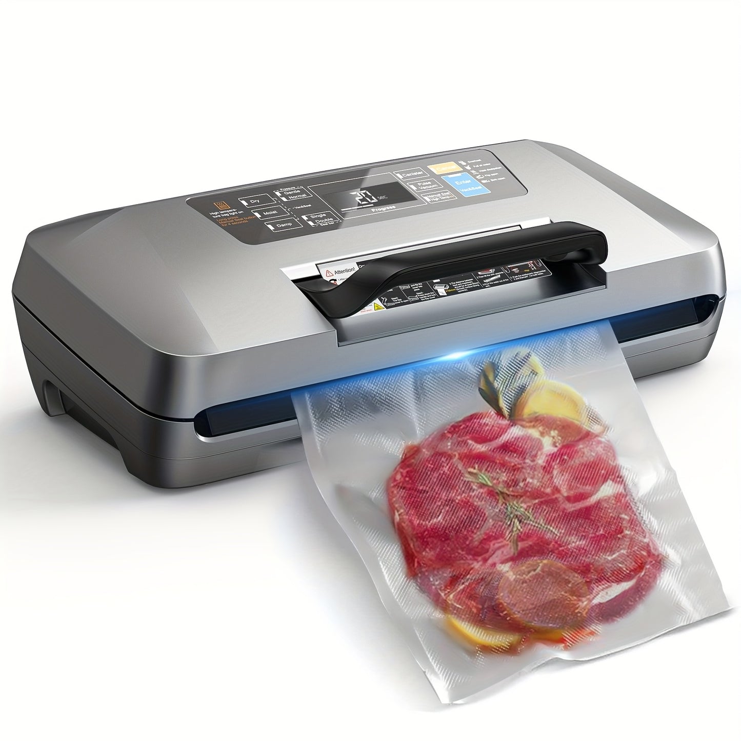 Vacumeermachine – Vakuum Sealer – Vacuümzak Verzamelaar – Vacuumzak Machine – Vacuüm Vacumeerapparaat – Dubbele Sealsysteem – Sterke 95kPa Zuigkracht – Europese Stekker 220-240V