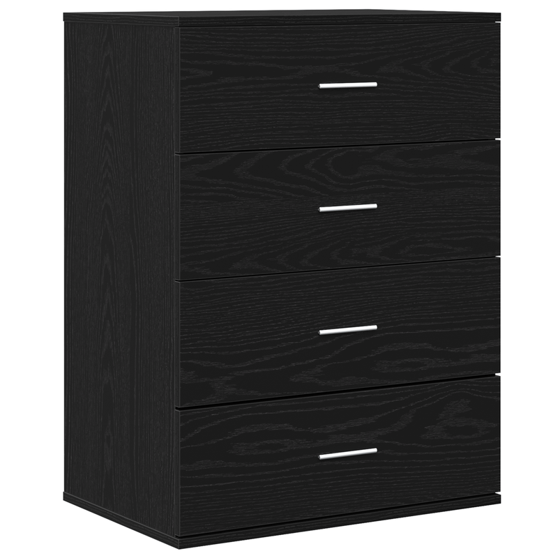 Sideboard met lade Zwart eikenwood 60 x 39 x 80cm Edited wood Practical and removable