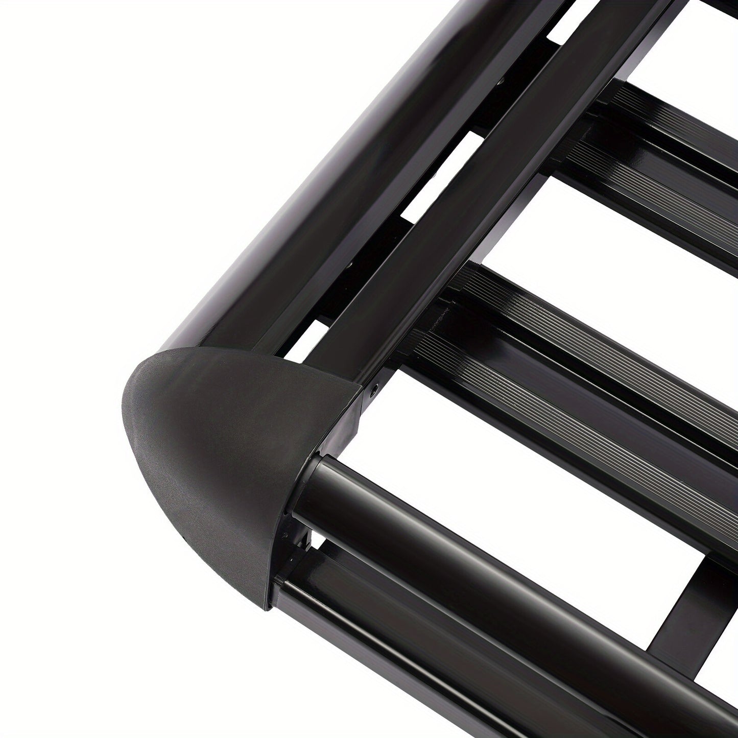 Aluminum Black Roof Rack Cargo Basket - Heavy-Duty 68.04 KG Capacity, Aerodynamic Design with Heavy-Duty Cross Bars & Easy No-Drill Installation, High Quality & Corrosion-Resistant, Large Roof Luggage Carrier for Cars, SUVs,