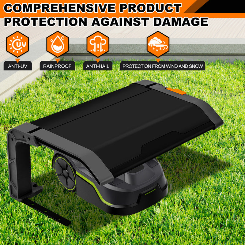 Lawn Mower Garage for Robotic Lawnmowers Folding Robotic Lawnmower Garage with Roof And UV Protection Ideal Against Rain And Hail Dimensions 72X56X36Cm