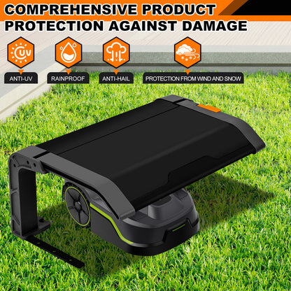 Lawn Mower Garage for Robotic Lawnmowers Folding Robotic Lawnmower Garage with Roof And UV Protection Ideal Against Rain And Hail Dimensions 72X56X36Cm
