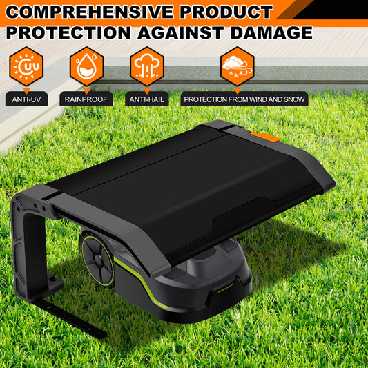 Lawn Mower Garage for Robotic Lawnmowers Folding Robotic Lawnmower Garage with Roof And UV Protection Ideal Against Rain And Hail Dimensions 72X56X36Cm