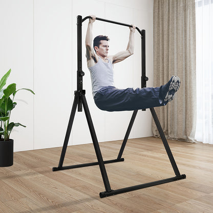 Pull Up Bar – Dips Station – Power Tower – Fitness Rek – Thuisgym – Verstelbare Hoogte – Carbonstaal – Max. 200 kg Belastbaar – Vouwbaar & Vrijstaand