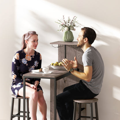 3-laagse plantenstandaard – plantenrek – bloemenrek – plantenhouder – plantenbak – Blauw-wit – duurzaam PVC – compact design