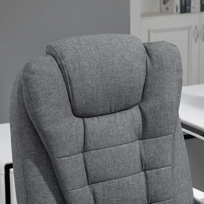 Ergonomische Bureaustoel – Bureaustoel Met Voetensteun – Comfortabele Werkstoel – Verstelbare Kantostoel – Relaxstoel Opvouwbaar – Verstelbare Hoogte 110-118 cm – Rugleuning Kantelbaar 135°
