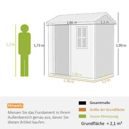 Opbergschuur Tuinschuur Buitenschuur Berging Fietsenstalling – Compact Formaat – Duurzaam Resin Kunststof – Afsluitbare Deur – Modulair Ontwerp