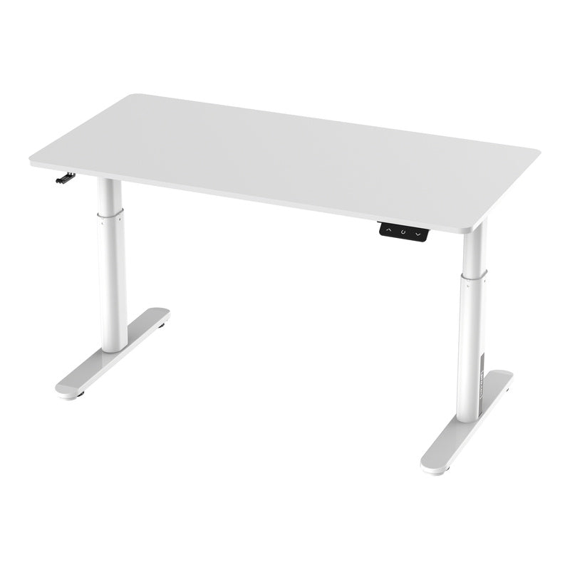 Verstelbaar Kinderbureau – Kindertafel – Bureau Voor Kinderen – Studie Tafel – Kinderschrijftafel – Wit – Verstelbare Hoogte 55-81 cm – Stil Motor Mechanisme