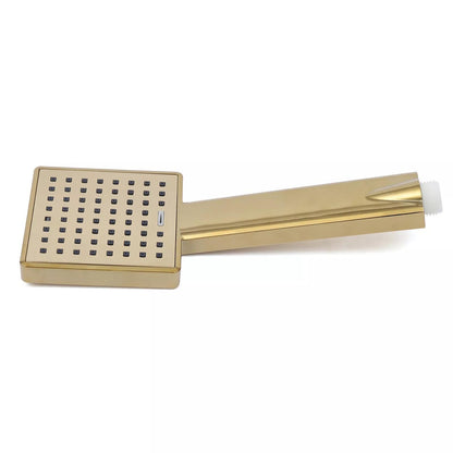Douchekopset – Doucheset – Regendouche – Handdouche – Douchekraan – 4-in-1 Vintage Gouden Design – Hoogte Verstelbaar – Zonder Elektriciteit