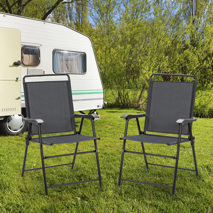 Opvouwbare Tuinstoelen – Klapstoelen – Balkonstoelen – Tuinmeubilair – Lichtgewicht – Stalen Frame – Weerbestendig