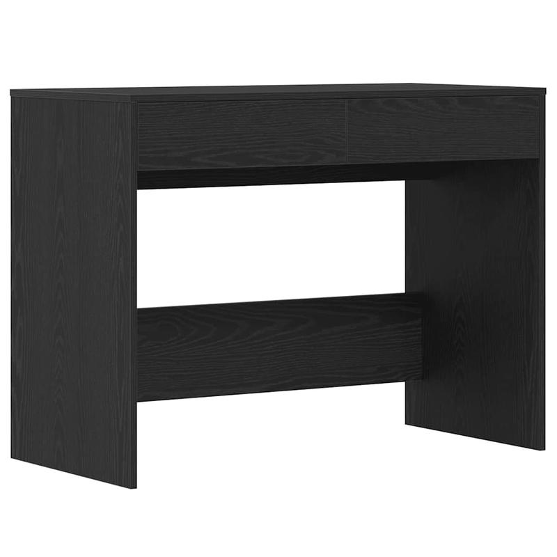 Bureau – Computertafel – Schrijftafel – Werkbureau – Kantoormeubel – Zwart Eiken – Spaanplaat – Ruime Werkplek 101x50x76,5 cm – Handige Opbergruimte