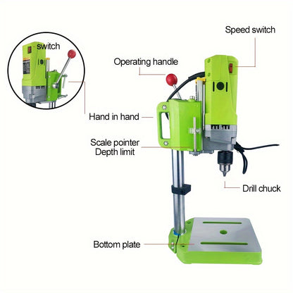 Boorstandaard – Boorhouder – Borenstatief – Boormachine – 710 Watt Vermogen – Variabele Snelheid Tot 2800 Tpm – Boorhouder 1,5-13 Mm